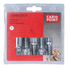 Uzamykatelné bezpečnostní šrouby kol Carpoint M14x1,5x26 mm s kulovou dosedací plochou D 