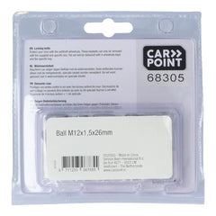 Uzamykatelné šrouby kol Carpoint M12x1,5x26 mm s kulovou dosedací plochou C 