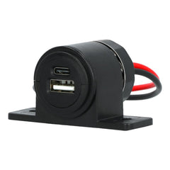Carpoint vestavný USB adaptér USB-A + USB-C 12/24V 