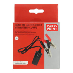 Carpoint 12V zástrčka do autozapalovače s bateriovými svorkami 10A 