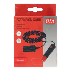 Prodlužovací kabel Carpoint 12 V, 250 cm, 5 A, se zapínacím/vypínacím spínačem 