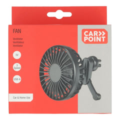 Carpoint ventilátor s mřížkou USB-A Ø10,5 cm 5 V 