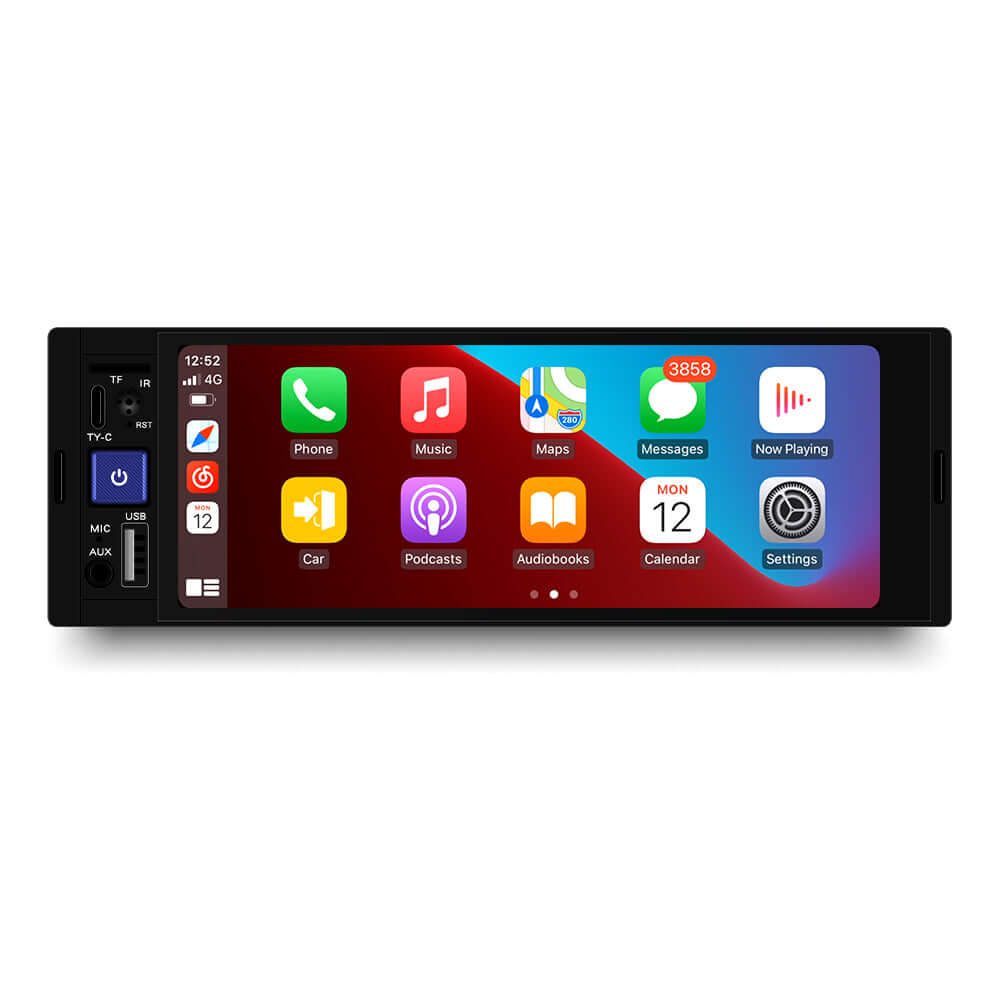 Univerzální – 6,86" 1-DIN rádio s Apple CarPlay a Android Auto – Carmediaeurope.com