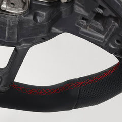 Sportsrat i læder til VW Golf, Polo, Tiguan og Passat – GTI style med stripe