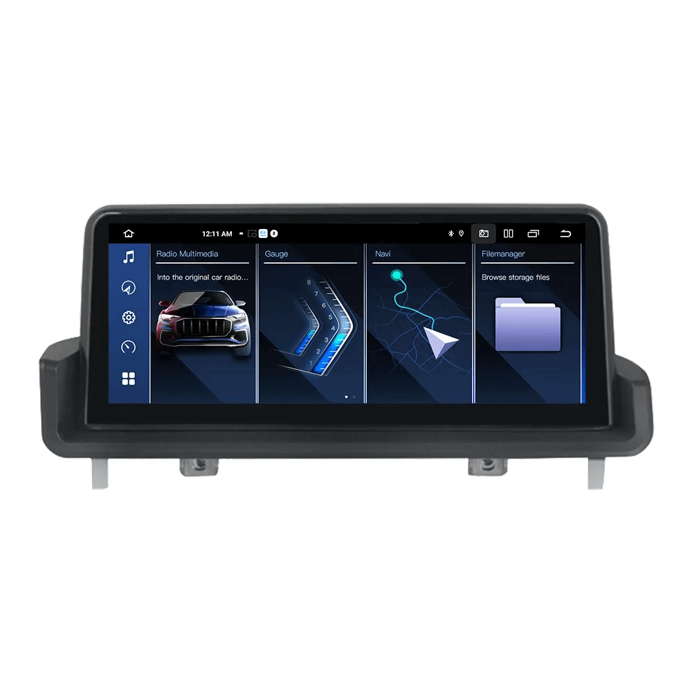 BMW 3-serie 05-12 - 10,25" Radio m. Apple CarPlay og Android Auto med touchscreen display.