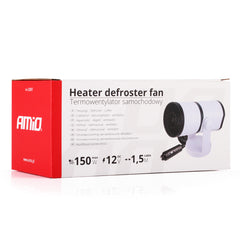 12V autoohřívač 150 W s ventilátorem a odmrazovačem 