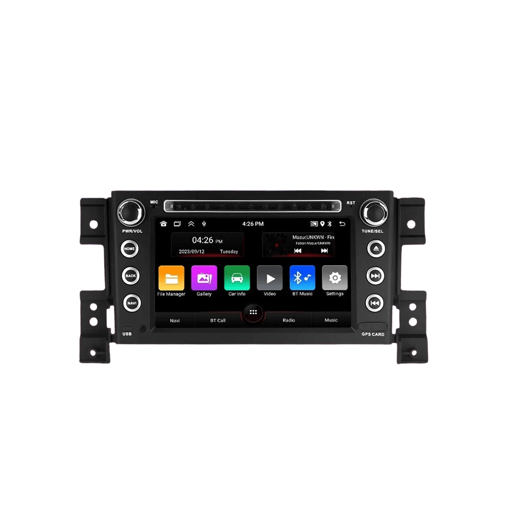 Suzuki Grand Vitara 05-15 - 7" rádio s Apple CarPlay a Android Auto, dotykovým displejem a fyzickými tlačítky