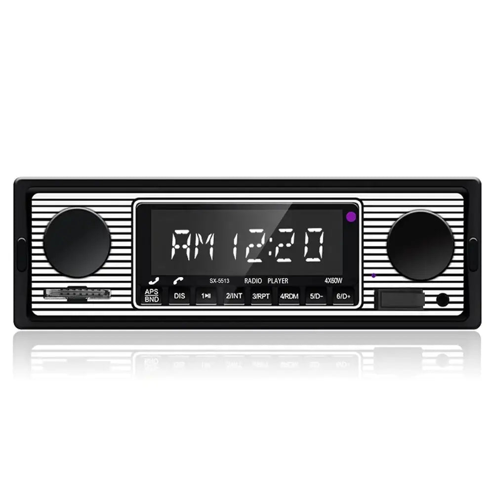 1 DIN autorádio s Bluetooth, USB a retro designem – MP3 přehrávač 