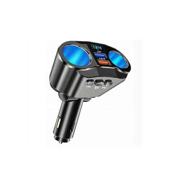 Bluetooth 5.0 FM transmitter do auta – handsfree volání a USB nabíječka s LED displejem 
