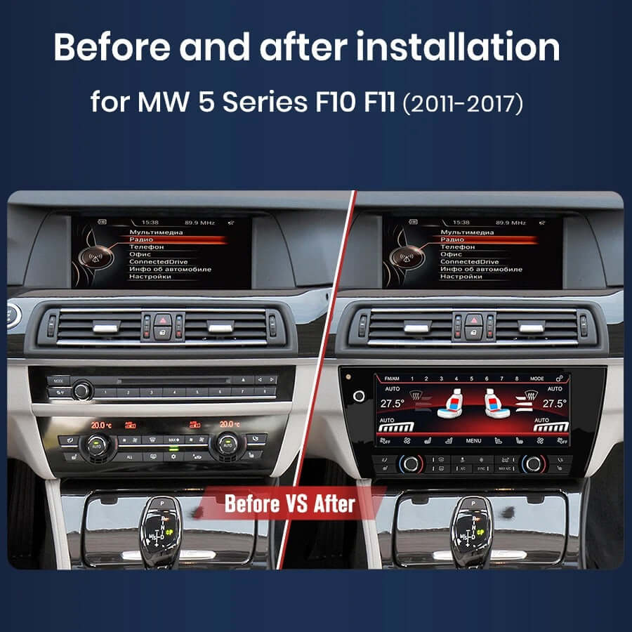 BMW F10 - 10,25" digitální panel klimatizace – Carmediaeurope.com