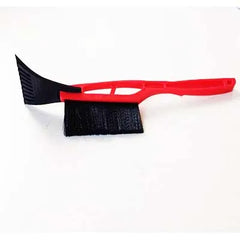 Škrabka na led se sněhovým kartáčem do auta – 43 cm červená 