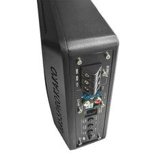 600W aktivní subwoofer do auta 12V – kompaktní basový reproduktor s audio kabelem 