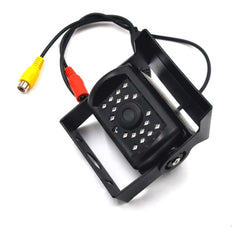 Univerzální couvací kamera – PAL, 1200 TV řádků, 18 IR LED s kabelem a adaptérem pro instalaci do auta.