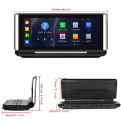 Bezdrátová skládací obrazovka Apple CarPlay & Android Auto – 6,86" přenosný displej 
