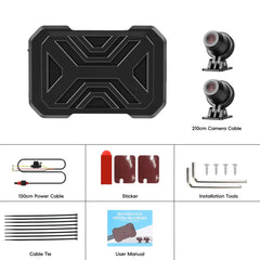 Motocyklová palubní kamera 1080P HD – přední a zadní kamera s DVR a WiFi 