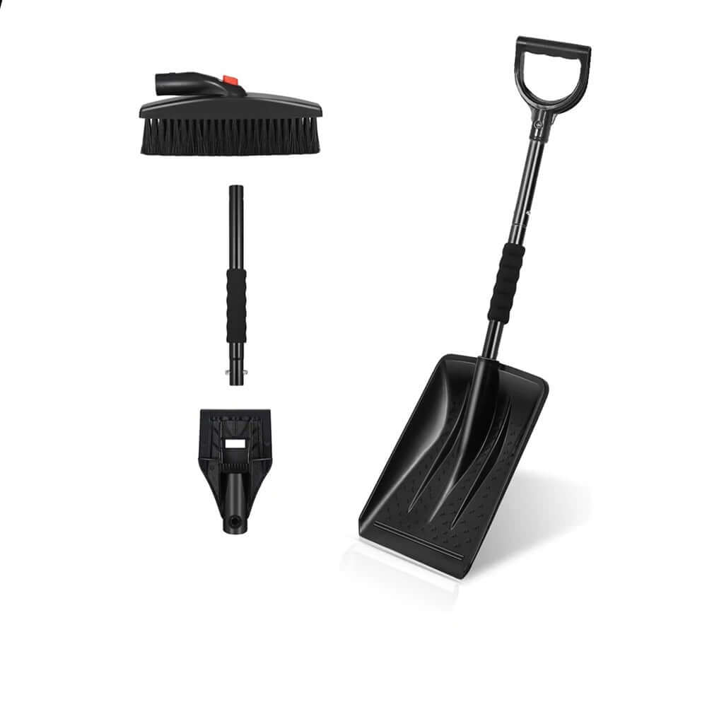 Vintersæt 3 i 1 med skovl, skraber og børste - inklusiv sneskovl, snebørste og isskraber.