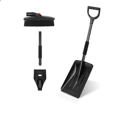Vintersæt 3 i 1 med skovl, skraber og børste - inklusiv sneskovl, snebørste og isskraber.