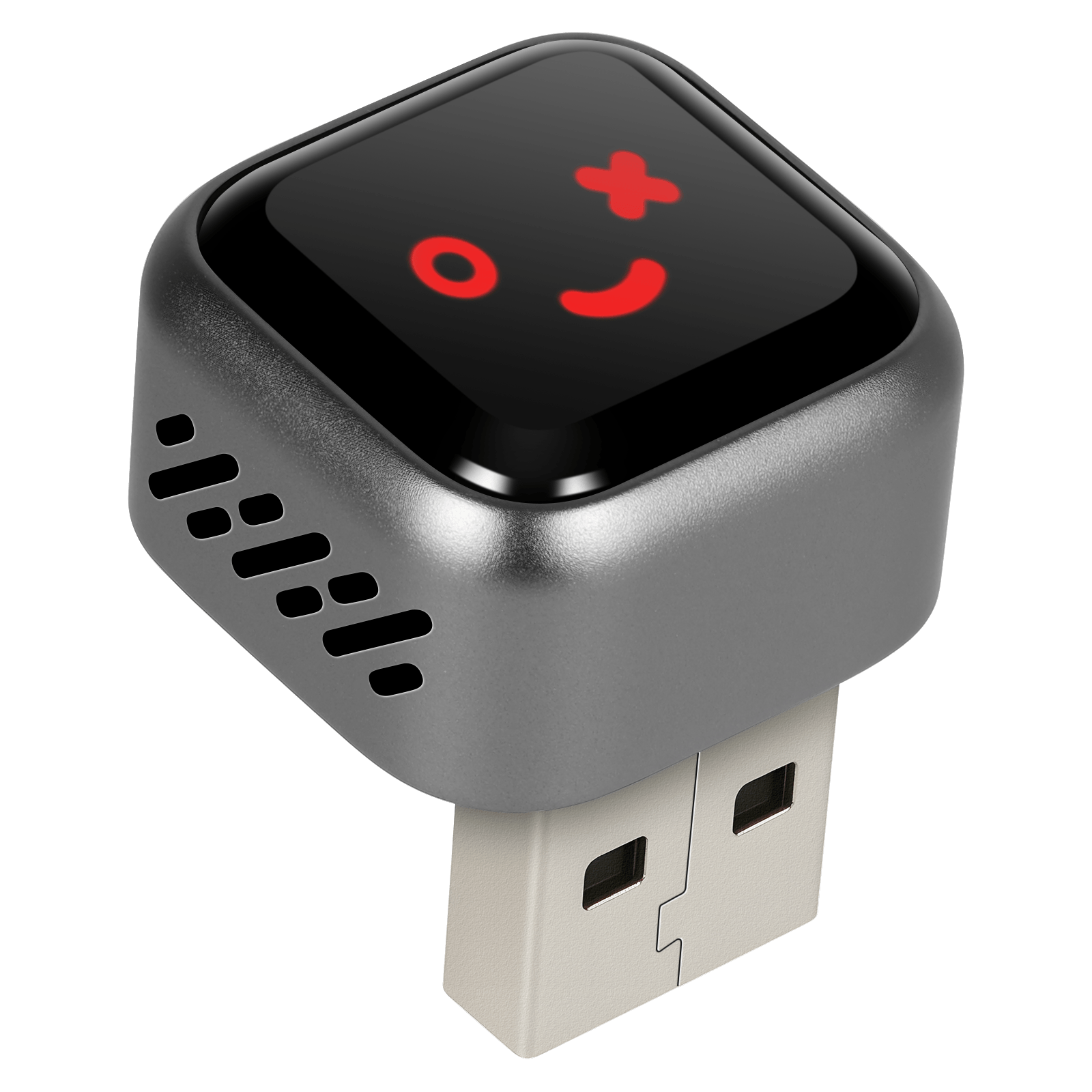 Mini Trådløs CarPlay & Android Auto Adapter (5.8GHz – Plug & Play) tilsluttet USB-port.