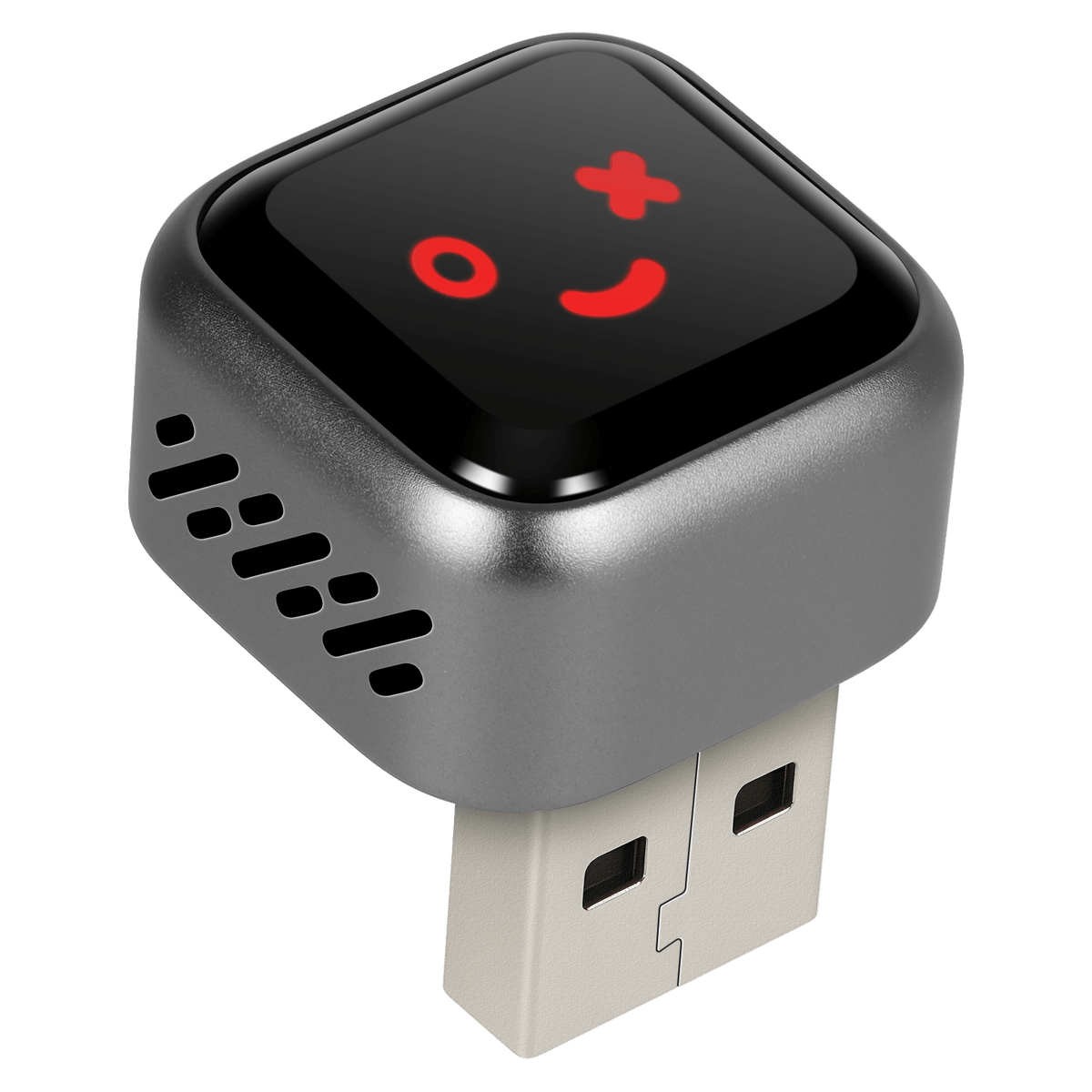 Mini Trådløs CarPlay & Android Auto Adapter (5.8GHz – Plug & Play) tilsluttet USB-port.