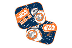 Dvě sluneční clony o rozměrech 44 x 35 cm s motivem Star Wars BB-8