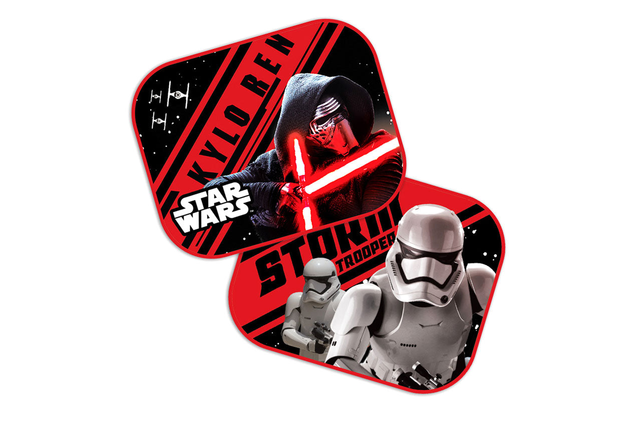 Sluneční clony do auta s motivem Star Wars First Order, 2 ks, rozměr 44 x 35 cm