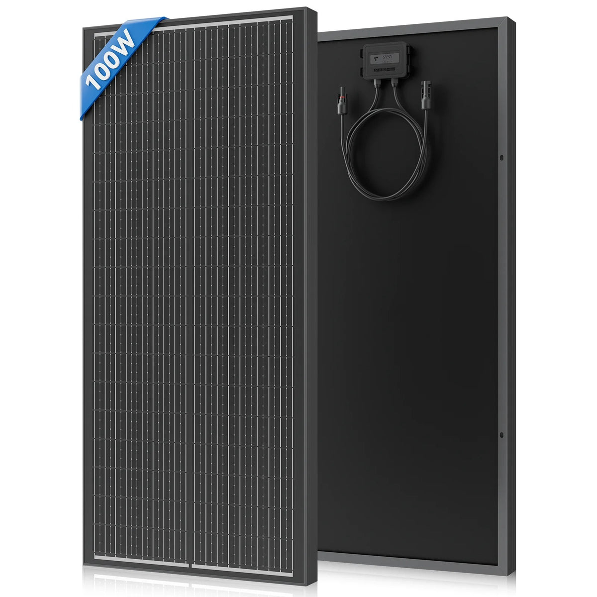 100W solární panel – 2 ks monokrystalických solárních panelů (celkem 200W) 