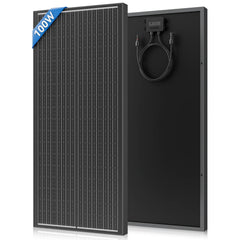 100W solární panel – 2 ks monokrystalických solárních panelů (celkem 200W) 