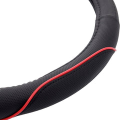 Potah volantu pro volant 36,8–39,4 cm v černo-červené barvě